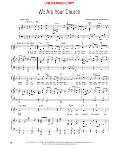 We Are Your Church - Vocal Solo (PDF download)