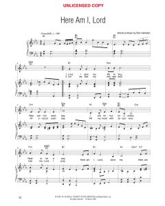 Here Am I, Lord - Vocal Solo (PDF download)