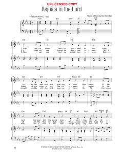 Rejoice in the Lord - Vocal Solo (PDF download)