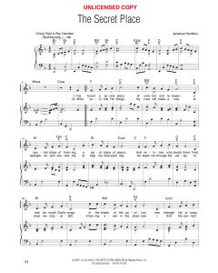 The Secret Place - Vocal Solo (PDF download)