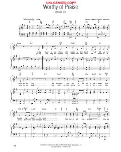 Worthy of Praise - Solo w/ Optional Trio (PDF download)