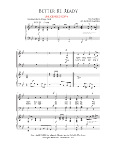 Better Be Ready - Choral (PDF download)