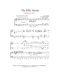 The Bible Stands - SATB Piano/Vocal (PDF download)