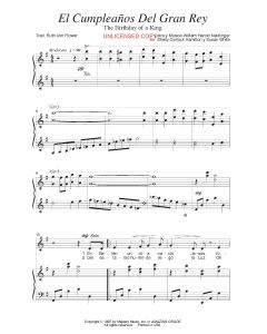 El cumpleaños del gran Rey - Birthday of a King (PDF download)