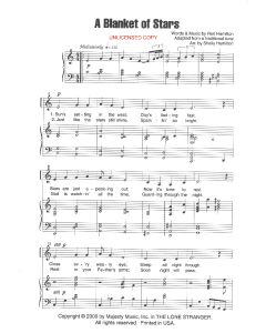 A Blanket of Stars - Children's Vocal (PDF download)
