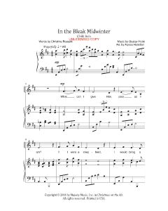 In the Bleak Midwinter - Children's Solo (PDF download)