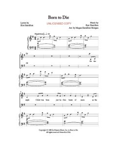 Born To Die - Piano/Vocal (PDF download)