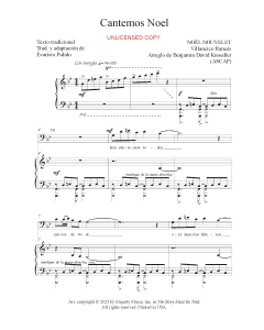 Cantemos Noel - Sing We Now of Christmas (PDF download)