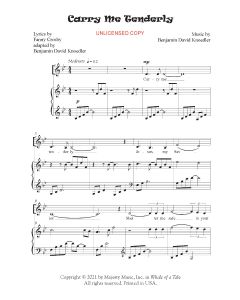 Carry Me Tenderly - Children's Choral (PDF download)