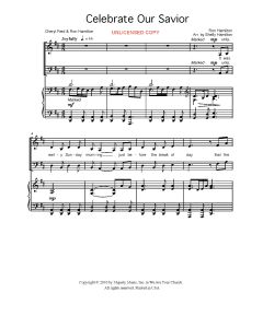 Celebrate Our Savior - Piano/Vocal (PDF download)