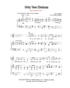 Only Two Choices - Children's Choral (PDF download)