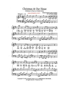 Christmas At Our House - Children's Vocal (PDF download)