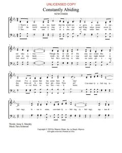 Constantly Abiding - Hymn Style (PDF download)