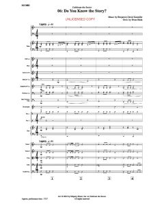 Do You Know the Story - Orchestration (PDF download)