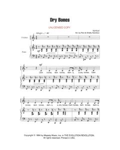 Dry Bones - Children's Choral (PDF download)