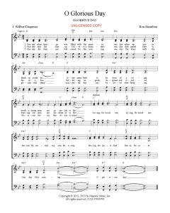 O Glorious Day - Hymn Style (PDF download)