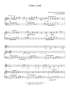 Come Lord Choral - Piano Vocal (PDF download)