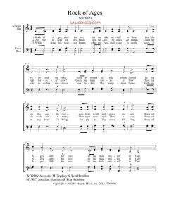 Rock of Ages - Hymn Style (PDF download)