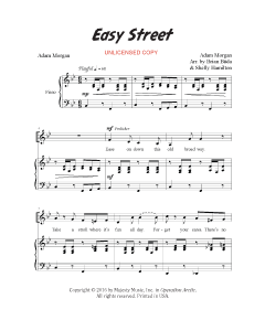 Easy Street - Children's Choral (PDF download)