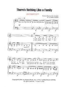 There's Nothing Like a Family - Children's Choral (PDF download)