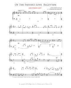 Of the Father's Love Begotten - Benjamin David Knoedler Piano Solo (PDF download)