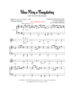 How Firm a Foundation - Children's Choral (PDF download)