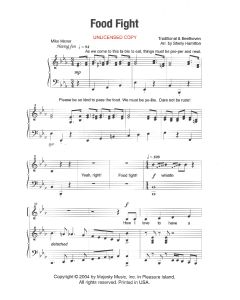 Food Fight - Children's Choral (PDF download)