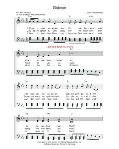 Gideon - German Translation (PDF download)