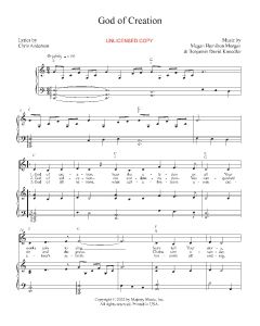 God of Creation - Vocal Solo w/Guitar (PDF download)
