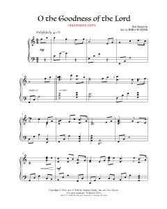 O the Goodness of the Lord - Reba Snyder Piano Solo (PDF download)