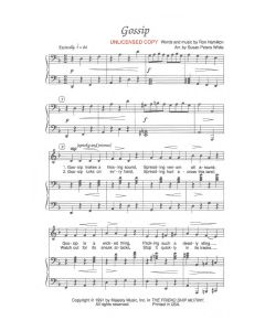 Gossip - Children's Choral (PDF download)
