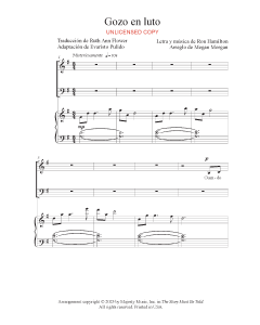 Gozo en luto - Born to Die - The Story Must Be Told Version (PDF download)