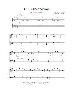 Our Great Savior - Reba Snyder Piano Solo (PDF download)