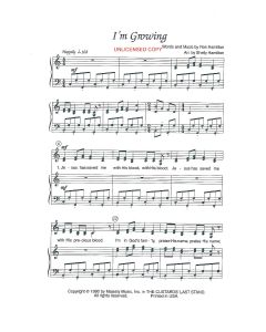I'm Growing - Children's Choral (PDF download)
