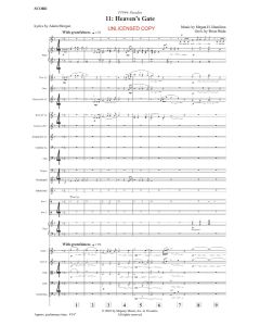 Heaven's Gate Choral Orchestration (PDF Download)