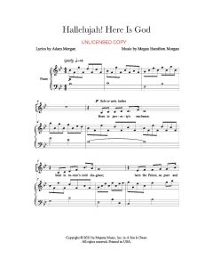 Hallelujah! Here Is God - Piano/Vocal (PDF download)