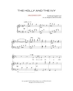 The Holly and the Ivy - Piano/Vocal Choral (PDF download)