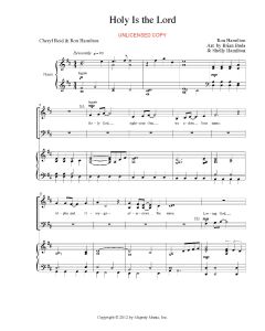 Holy Is the Lord - Piano/Vocal (PDF download)