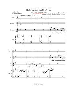 Holy Spirit, Light Divine Soprano Duet (PDF download)