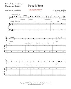 The Hope of Christmas String Reduction Orchestration (PDF download)