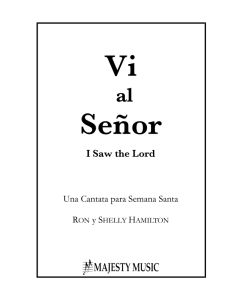 Ve al Señor libro coral - I Saw the Lord Choral Book (PDF download) 
