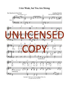 I Am Weak, But You Are Strong Piano/Vocal/Guitar (PDF download)