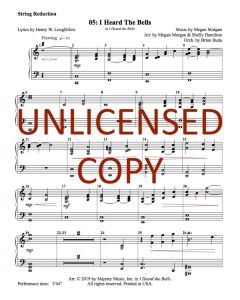 I Heard the Bells String Reduction (Choral Book)  (PDF download)