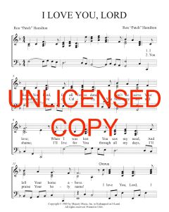 I Love You, Lord - Patch Praises (PDF download)