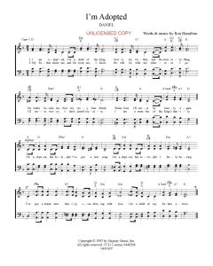 I'm Adopted - Hymn Style (PDF download)