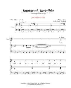 Immortal, Invisible - Children's Choral (PDF download)