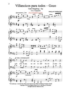 Villancicos para todos Gozo - Carol Singalong Joy (PDF download)