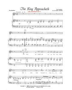 The King Approacheth - Children's Choral (PDF download)