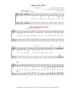 Lass Ihn Ein - German Translation - Let Him In (PDF download)