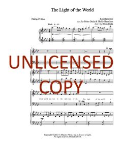 The Light of the World - Piano Vocal (PDF download)